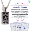 Colar Tarot Arcano I - banho em Ouro 18k ou Prata 925 e Zircônias