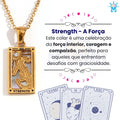 Colar Tarot Arcano I - banho em Ouro 18k ou Prata 925 e Zircônias