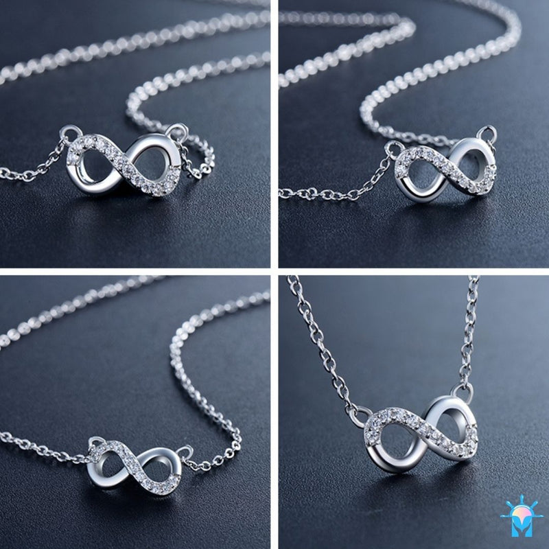 Conjunto Infinity Love - em Prata 925 e Zircônias