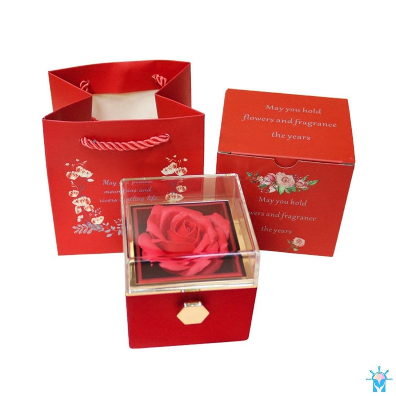 Colar Carta Preciosa - Personalizado - com Caixa Flor Eterna