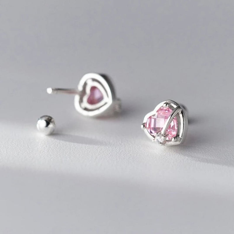 Piercing Heart - em Prata 925 e Zircônia