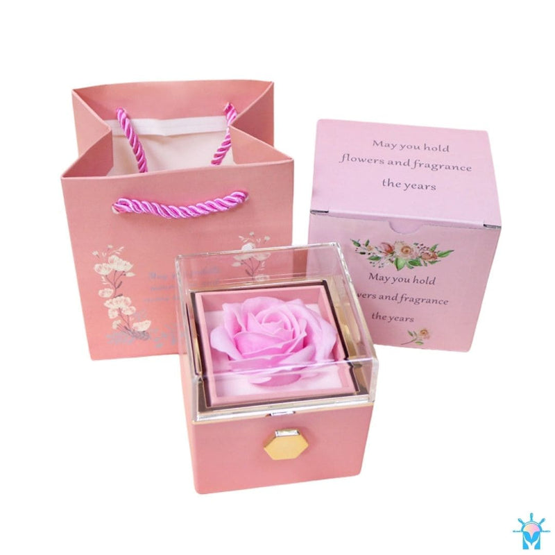 Colar Carta Preciosa - Personalizado - com Caixa Flor Eterna