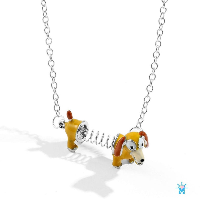 Tubete Toy Story Slinky Dog - Colar em Aço Inoxidável