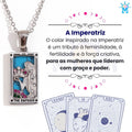 Colar Tarot Arcano I - banho em Ouro 18k ou Prata 925 e Zircônias