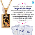 Colar Tarot Arcano I - banho em Ouro 18k ou Prata 925 e Zircônias