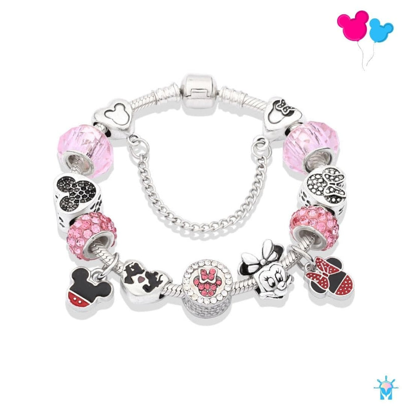 Pulseira Berloques Mickey & Minnie - Disney Series® - Coleção Completa