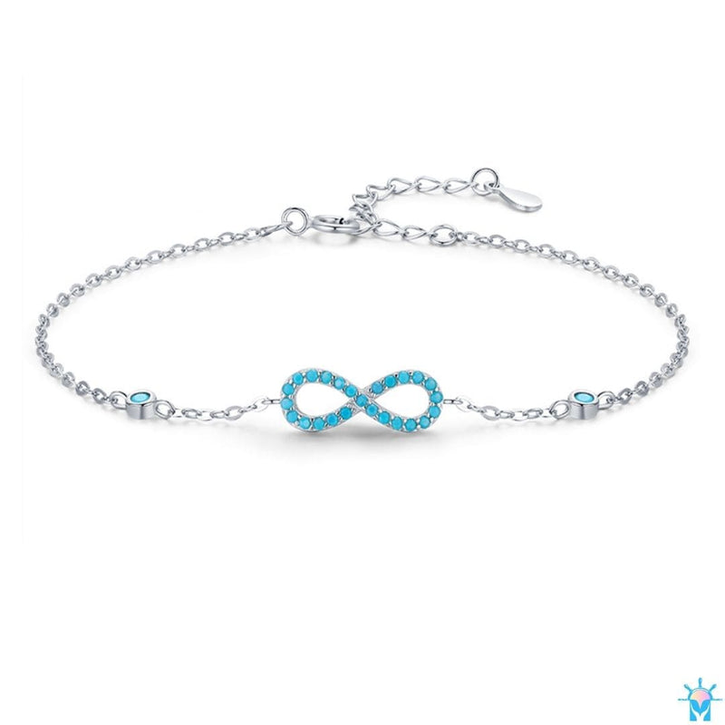 Pulseira Infinity - em Prata 925 e Strass