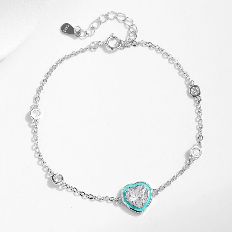 Pulseira Cozy Heart - em Prata 925 e Zircônias