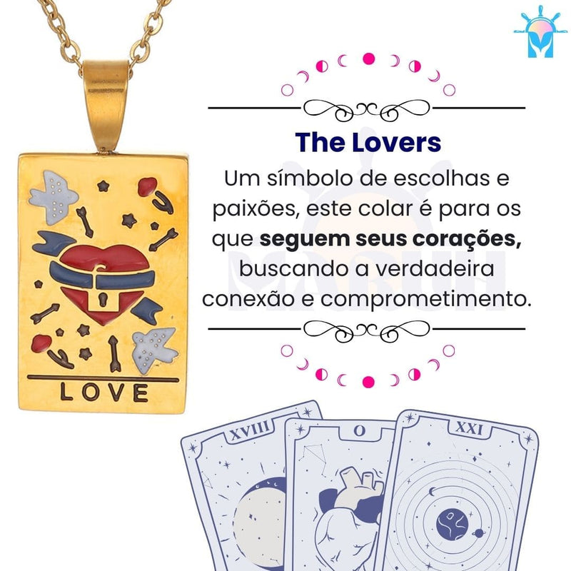 Colar Tarot Arcano III - em Aço Inoxidável