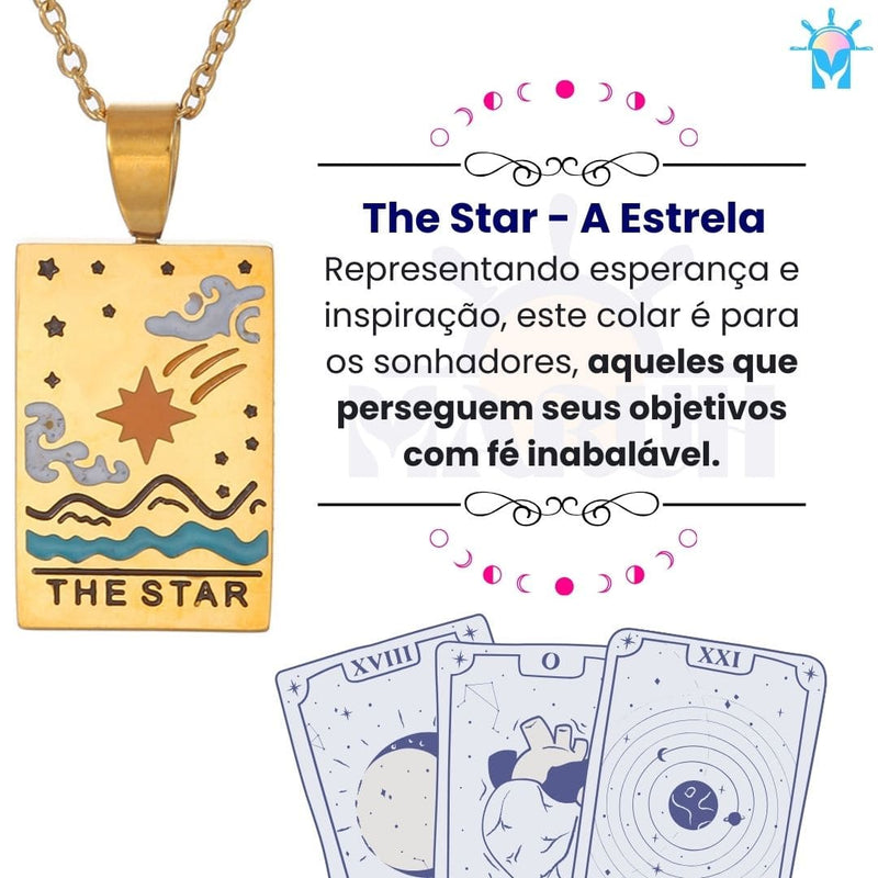 Colar Tarot Arcano III - em Aço Inoxidável