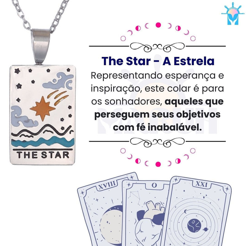 Colar Tarot Arcano III - em Aço Inoxidável