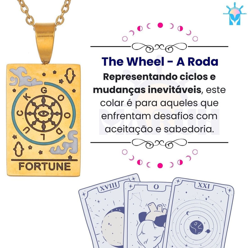 Colar Tarot Arcano III - em Aço Inoxidável