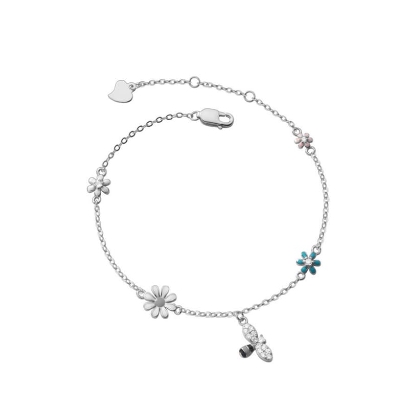 Pulseira Daisy & Bee - em Prata 925 e Zircônias