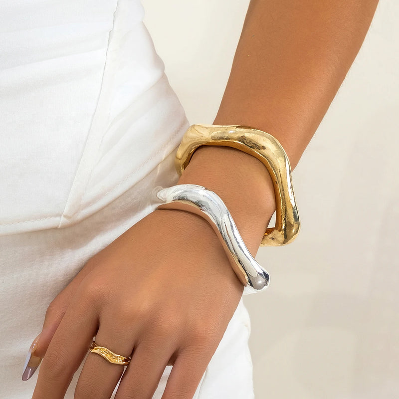 Bracelete Chunky - Banho Ouro 18k