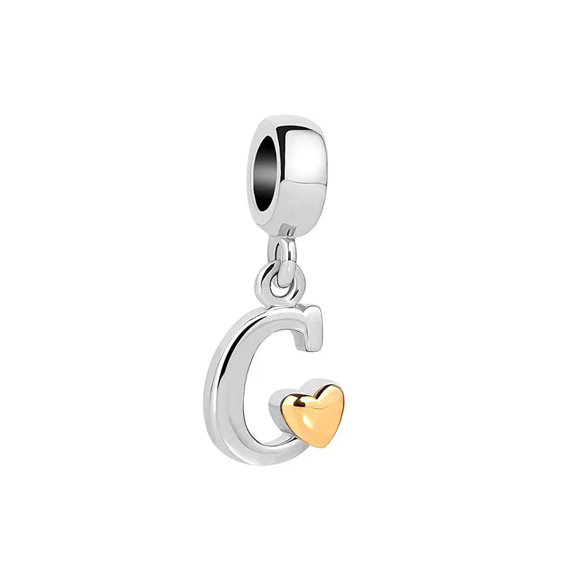 Berloque Love Initials - em Prata 925