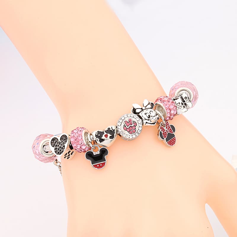 Pulseira Berloques Mickey & Minnie - Disney Series® - Coleção Completa