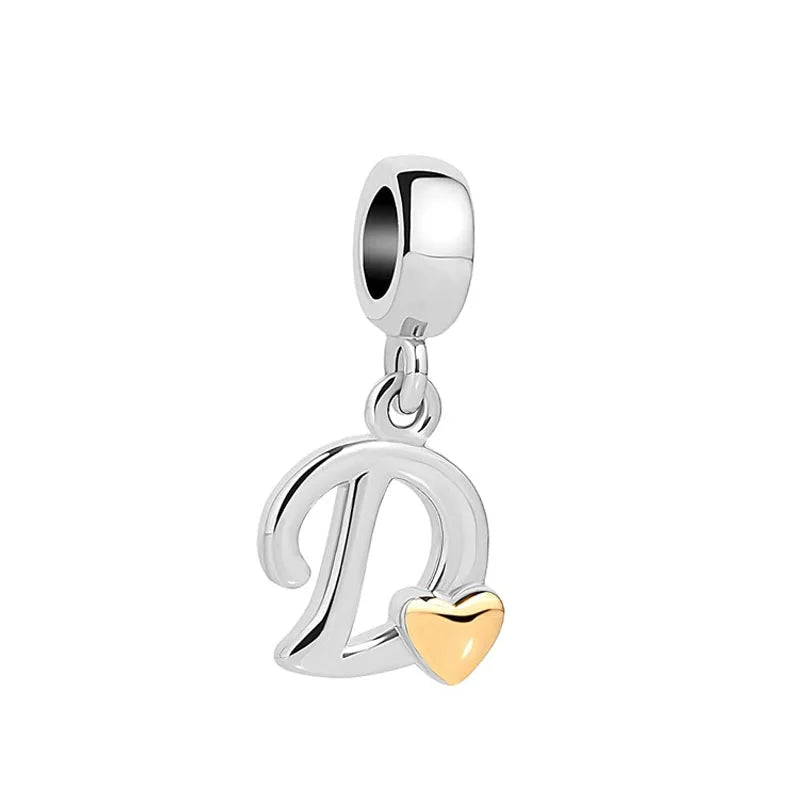 Berloque Love Initials - em Prata 925