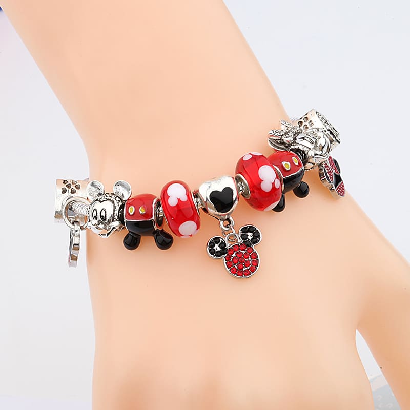 Pulseira Berloques Mickey & Minnie - Disney Series® - Coleção Completa