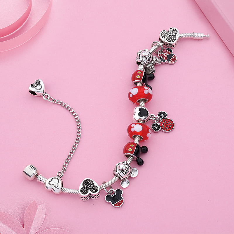 Pulseira Berloques Mickey & Minnie - Disney Series® - Coleção Completa