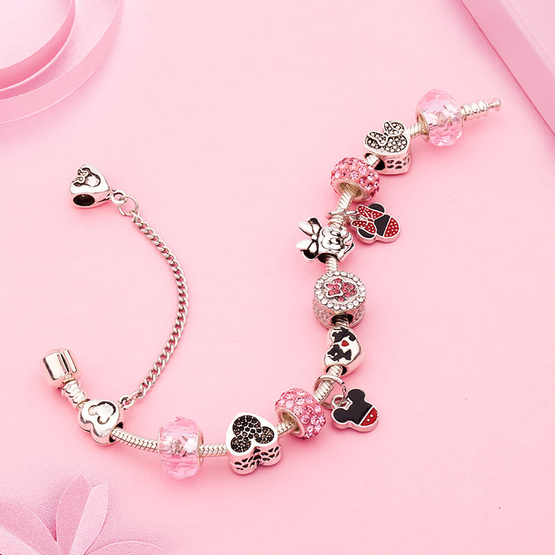 Pulseira Berloques Mickey & Minnie - Disney Series® - Coleção Completa